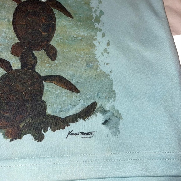 Kevin Brant Sting Ray Steve Boys Size Small Short Sleeve T-Shirts Mint Green - Picture 5 of 7